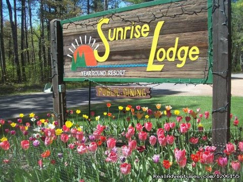 Sunrise Lodge Sign