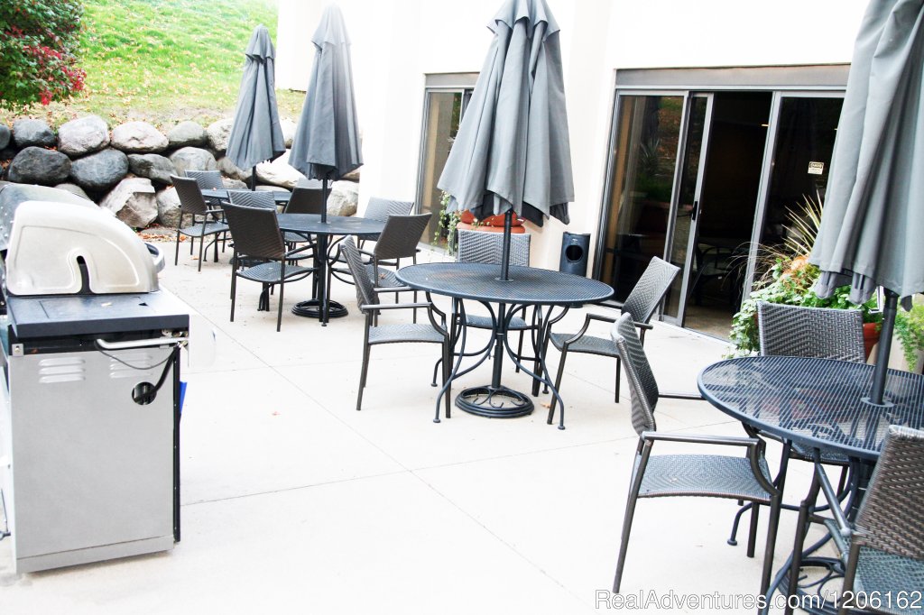 Pool Patio w Grill | AmericInn Madison West | Image #20/23 | 