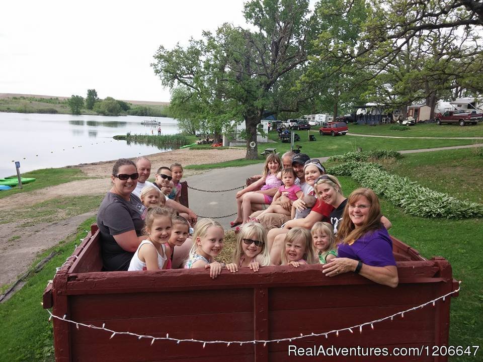 Fun FREE Hayrides every weekend | Lake Joy Campground- Family Friendly Lake Getaway | Image #2/3 | 