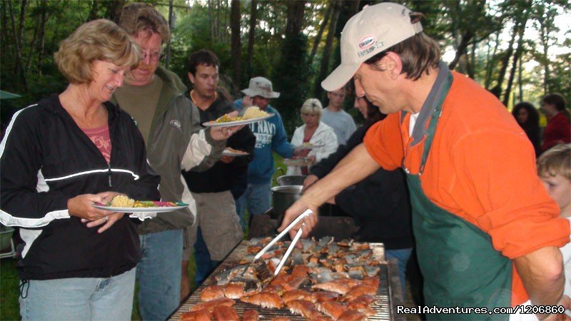 Salmon-Chicken BBQ at Kamp Klamath | Redwoods at Kamp Klamath RV Park and Campground | Image #5/16 | 