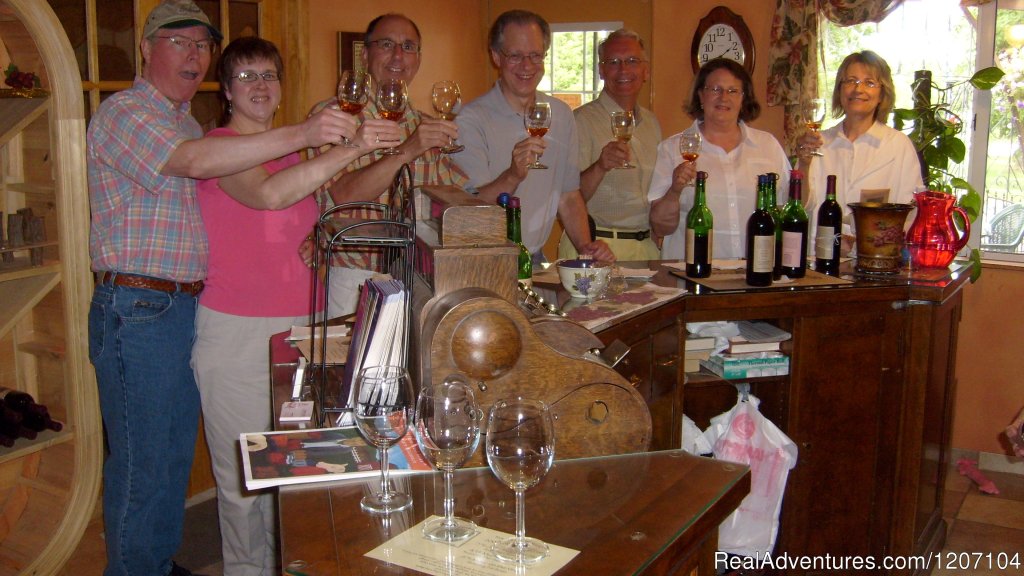Happy Customers At The Tasting Bar | Trout Springs Winery - Glamping Site Available | Image #2/3 | 
