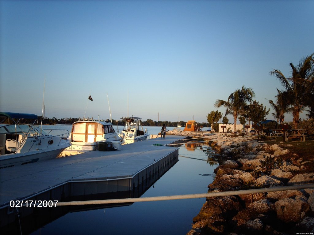 Our floating dock, bayside | Boyd's Key West Campground | Image #14/14 | 