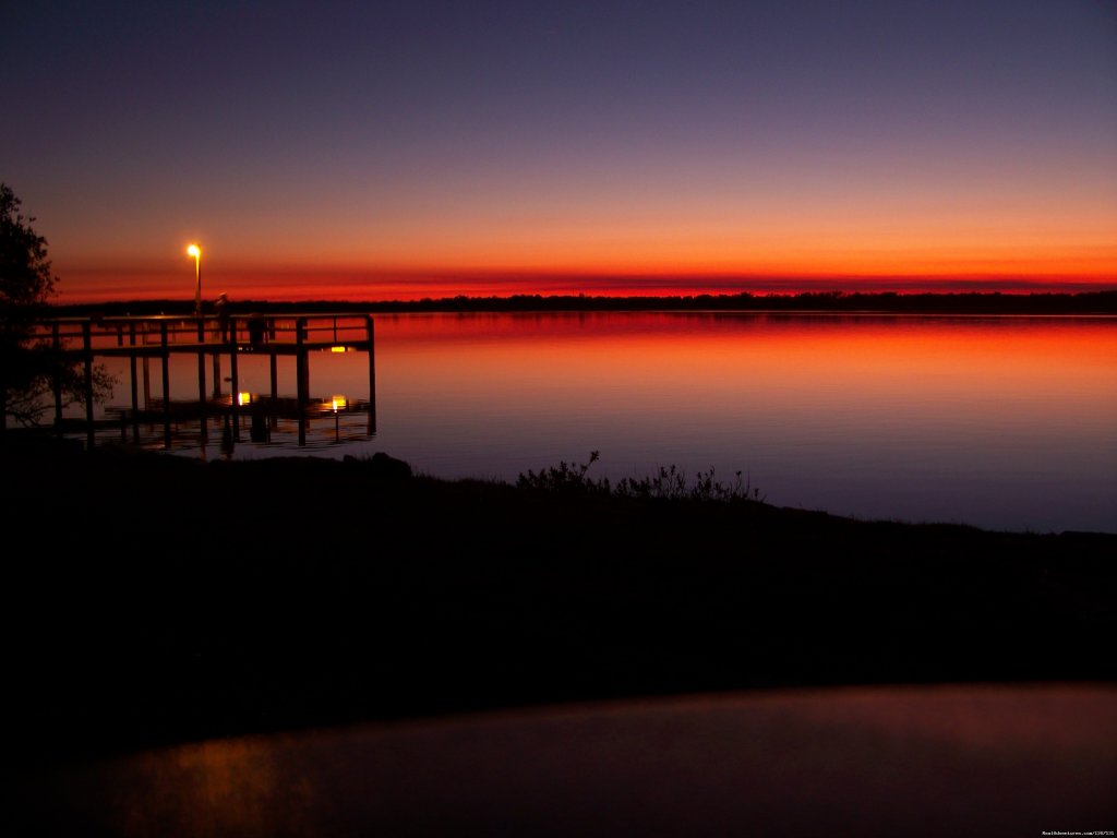 sunset at the fishing pier | North Beach Camp Resort | Image #8/9 | 