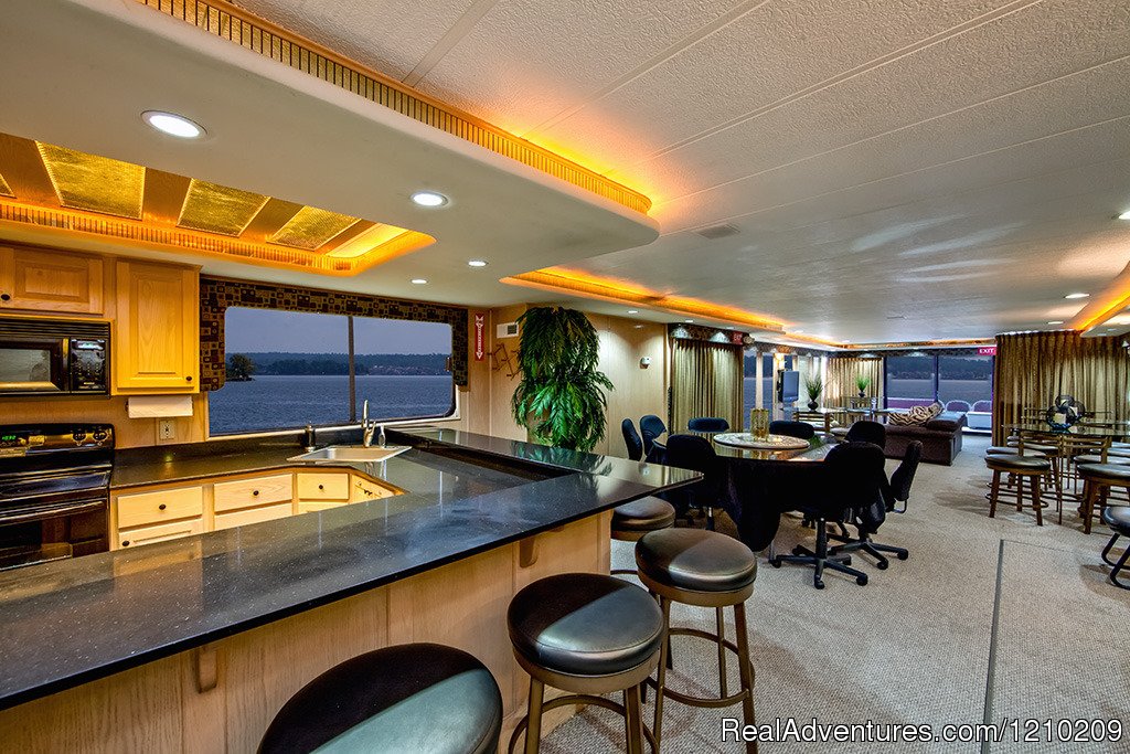 Lower Deck of Little Palm | Waterpoint Marina Party Boats and Lakeside Venue | Image #2/4 | 