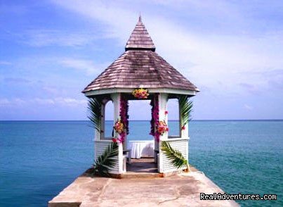 Beachfront Gazebo Pier  | Tropical Weddings Jamaica | Image #3/7 | 