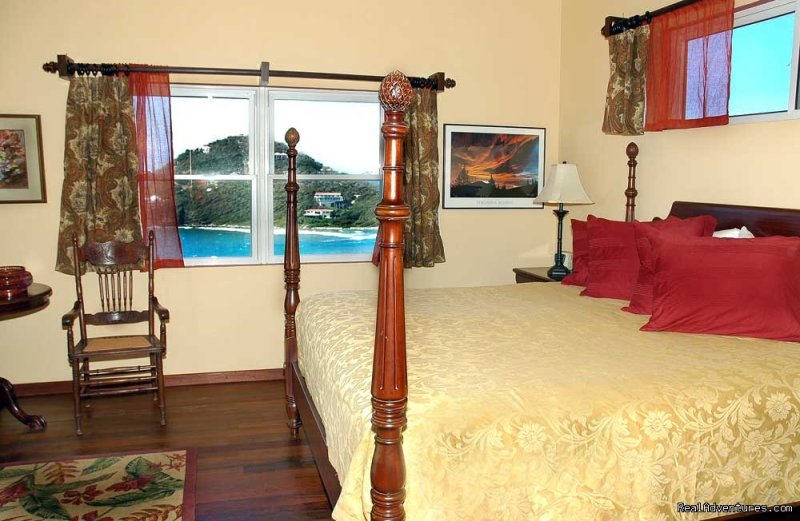 Rams Head Bedroom | Gorgeous, Ultra-Private Oceanside Villa | Image #10/21 | 