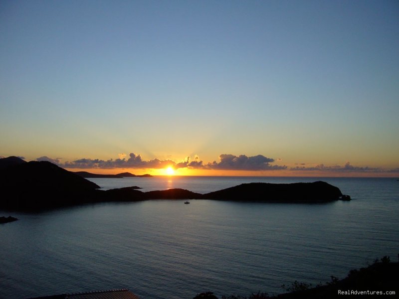 Sunrise from Ram's Head Bedroom | Gorgeous, Ultra-Private Oceanside Villa | Image #12/21 | 