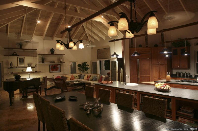 Great Room/Kitchen/Dining Room | Gorgeous, Ultra-Private Oceanside Villa | Image #7/21 | 
