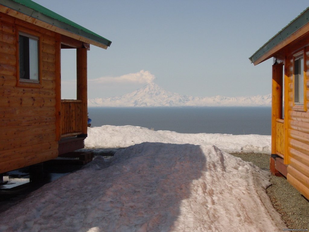 Mt. Redoubt volcano | Cabins on the Bluff | Image #2/6 | 
