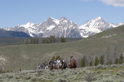 Horseback Riding on the Ranch | Idaho Rocky Mountain Ranch | Image #7/10 | 
