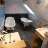 Woodstocker 'eco' Inn Westminster bathroom....amazing selection of lights!