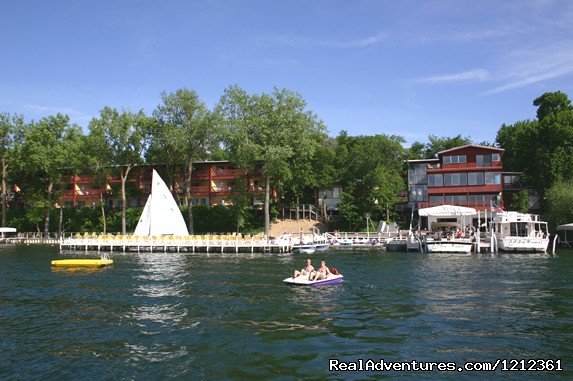 View of our Main Beach from the Lake  | Fillenwarth Beach | Arnolds Park, Iowa  | Hotels & Resorts | Image #1/13 | 