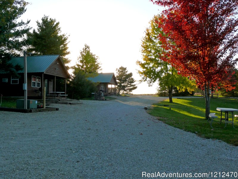 Cabins 1 and 2 in fall | Relax at Pine Ridge Retreat & Lodging | Image #2/17 | 