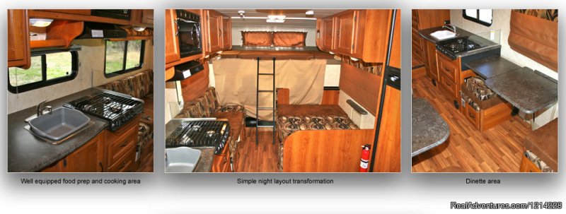 Simple Night Layout Transformation | Alaska RV Rentals | Anchorage Motorhome Rentals | Image #18/25 | 