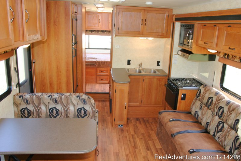 Anchorage Motorhome Rental: Cooking and Dining Area | Alaska RV Rentals | Anchorage Motorhome Rentals | Image #22/25 | 