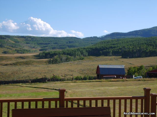 View from the deck  | Colorado - Ranch Weddings and Family Reunions  | Image #6/6 | 