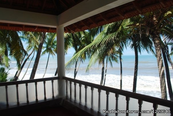 A view from the balcony of the bedroom | Ocean Hues Beach House - Seaside Holiday in Kerala | Image #5/20 | 