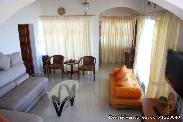 The living room | Ocean Hues Beach House - Seaside Holiday in Kerala | Image #7/20 | 