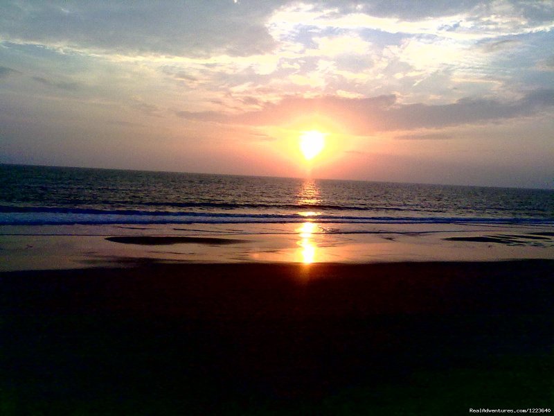 The sunset as seen from Ocean Hues | Ocean Hues Beach House - Seaside Holiday in Kerala | Image #20/20 | 