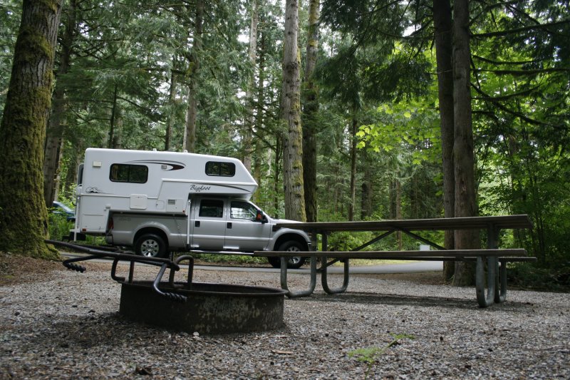 Truck Camper at Campsite | CanaDream RV Rentals & Sales - Toronto | Image #7/10 | 