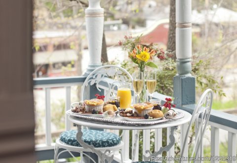 Breakfast is delivered right to your suite | Image #5/23 | Cliff Cottage B&B Luxury Suites/Historic Cottages