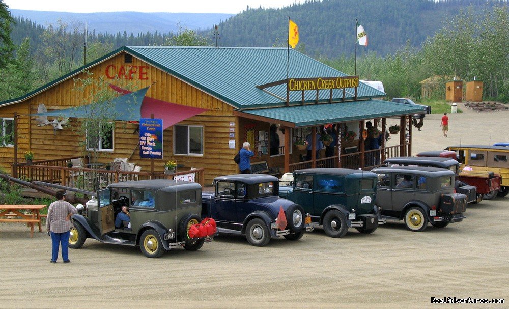 Caravan of 'old timers' at the 'Outpost' | Chicken Gold Camp and Outpost | Image #6/10 | 