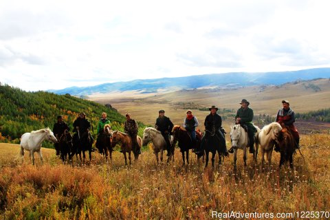Group Photo of Khagiin Khar Horse trek 2013