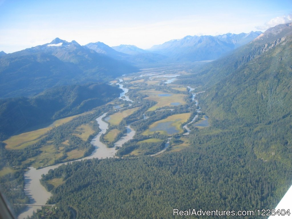 Aerial photo of river route | Chilkat River Adventures | Image #7/11 | 