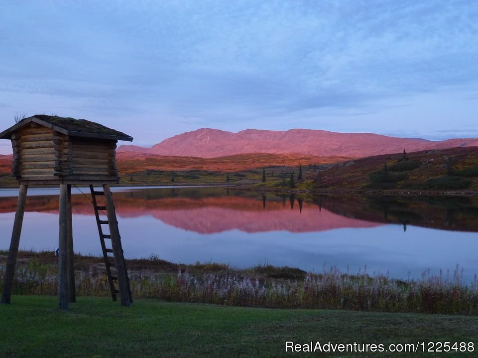 Front Deck And Flowers | Caribou Lodge Alaska | Talkeetna, Alaska  | Hiking & Trekking | Image #1/11 | 