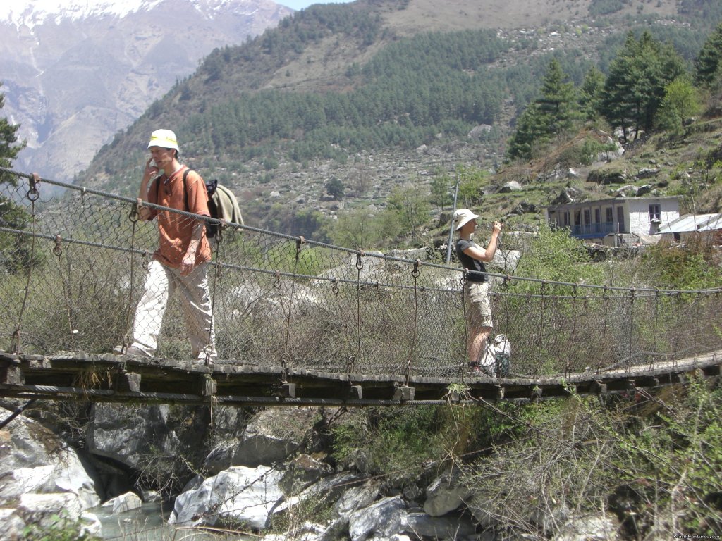 Bridge over Kaligandaki River, Kalopani | Annapurna  Base Camp Trek | Image #2/14 | 