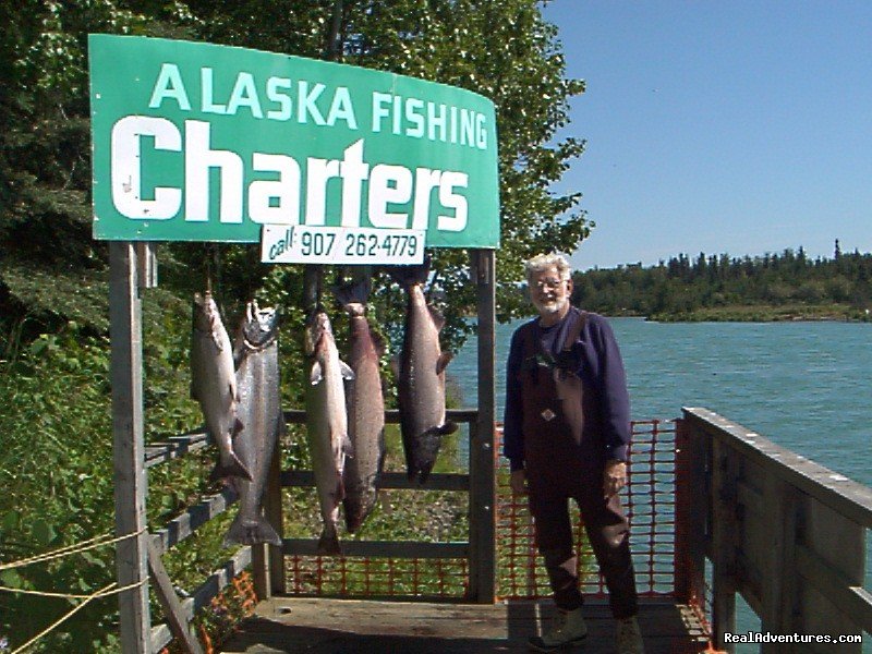 My dad with nice kings | A Alaska Fishing Lodge and Soldotna B&B | Image #7/26 | 