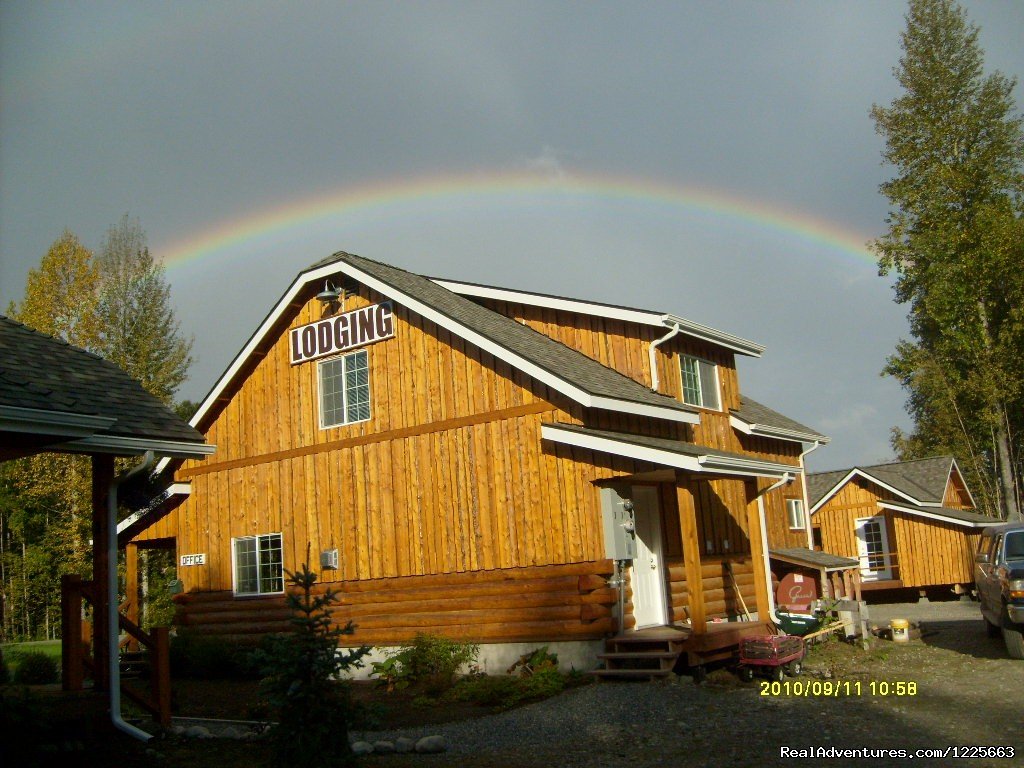 Office and Gods promise | Denali Fireside Cabins & Suites | Talkeetna, Alaska  | Hotels & Resorts | Image #1/14 | 