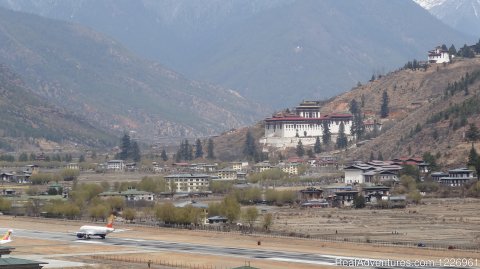 Paro International Air Port in Bhutan
