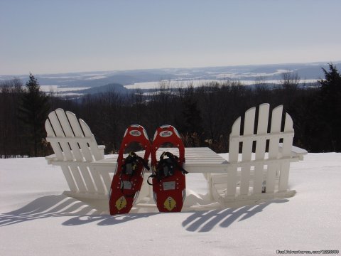 Snowshoeing in the Baraboo Bluffs