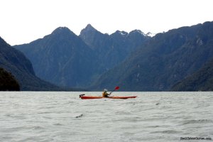 kayaking  Pumalin Park  Andean fjords Patagonia
