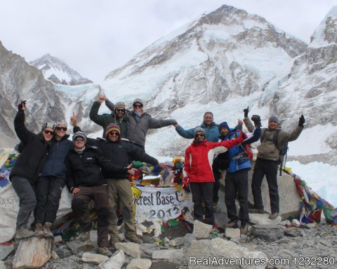 Spring Group on Everest Base Camp