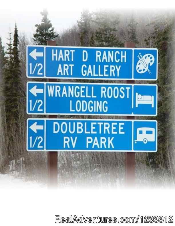 Glenn Highway 1 signage | Hart D Ranch:Rooms /RV Park /PO | Image #2/24 | 