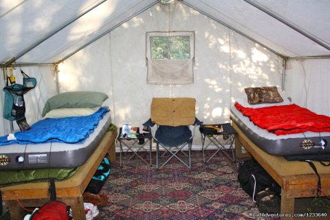 Sleeping tents at base camp