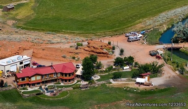 Ranch from the air | K3 Guest Ranch's Day Ranch | Cody, Wyoming  | Horseback Riding & Dude Ranches | Image #1/1 | 