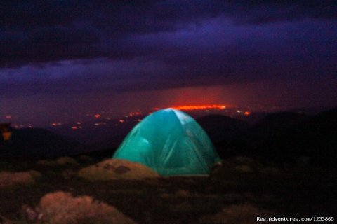 Camp at 3100M Toubkal