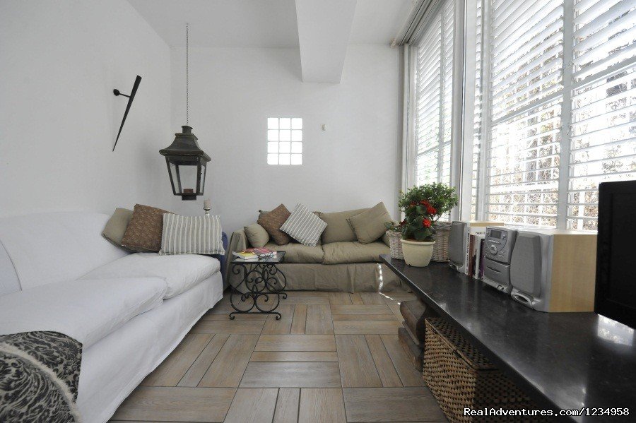 Living Room | Deluxe Apartment for Vacation Rental in Tel Aviv | Tel Aviv, Israel | Vacation Rentals | Image #1/9 | 