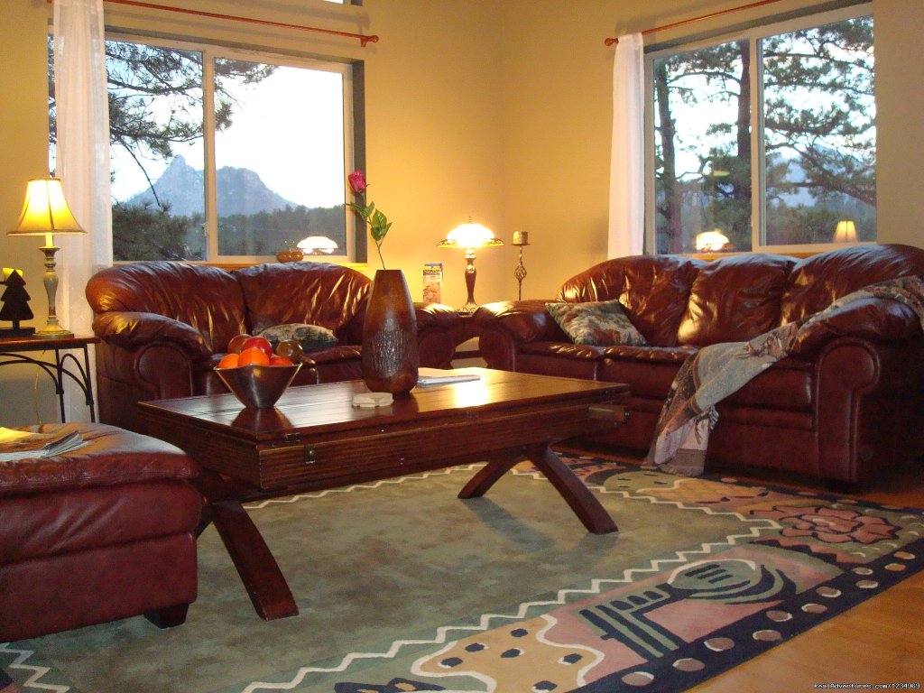 Beautiful Mountain Views from Living Room Windows | Pikes Peak Retreat In Pikes National Forest | Image #4/26 | 