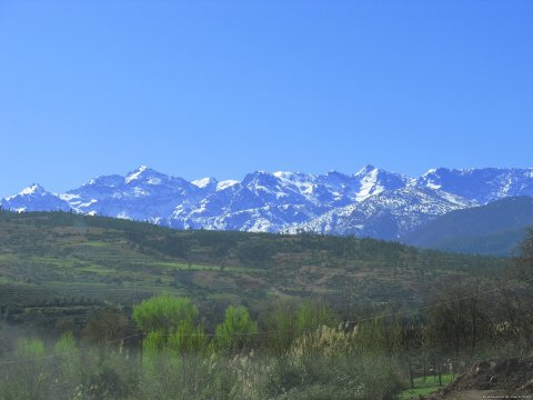 Snow in the High Atlas mountains