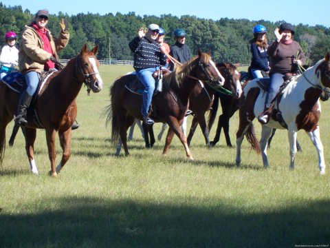 Enjoy the beautiful Cross Florida Greenway trail system and Rock Springs Run from horseback!  We aWe offer guided trail rides on GREAT horses!  All levels of riders will enjoy Florida at it's very best!  Oak hammocks, pine forests, open meadows