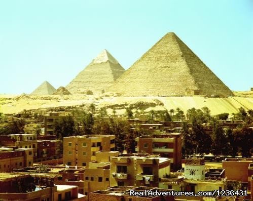 This is the view of the Pyramids from the roof | Pyramids Flat | Cairo, Egypt | Vacation Rentals | Image #1/9 | 