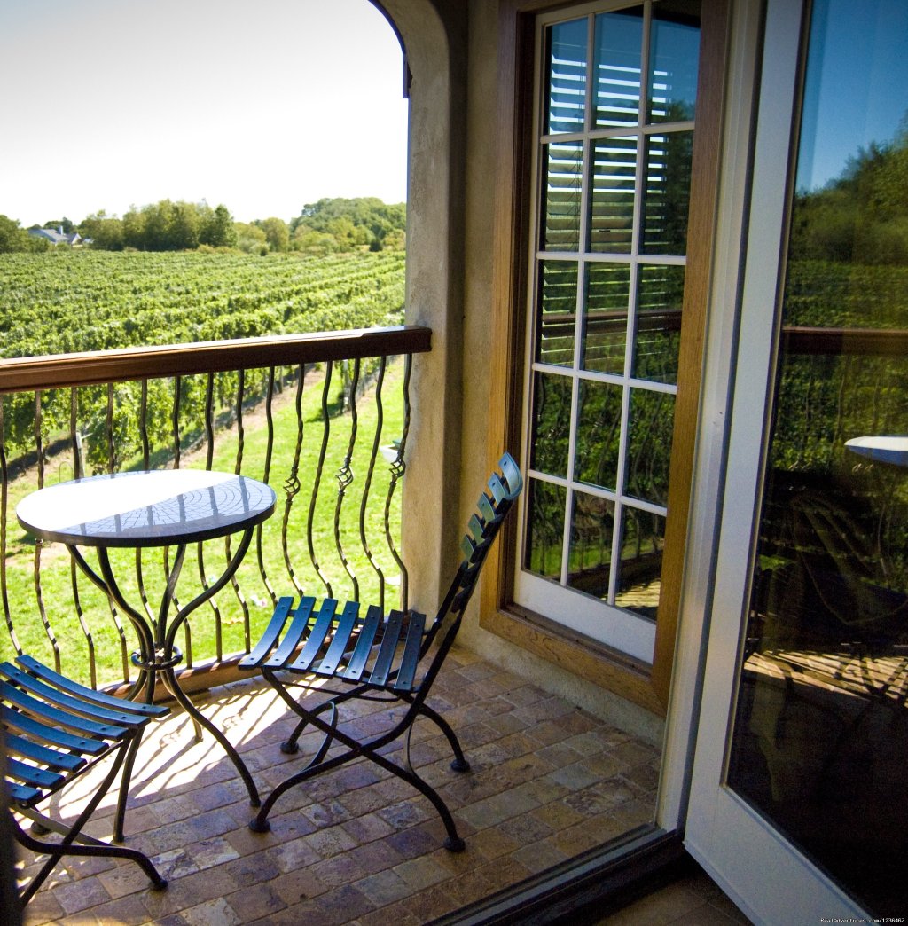 Private Balcony overlooking the vineyard | Private Tuscan Suite On  A North Fork Vineyard | Cutchogue, New York  | Bed & Breakfasts | Image #1/6 | 