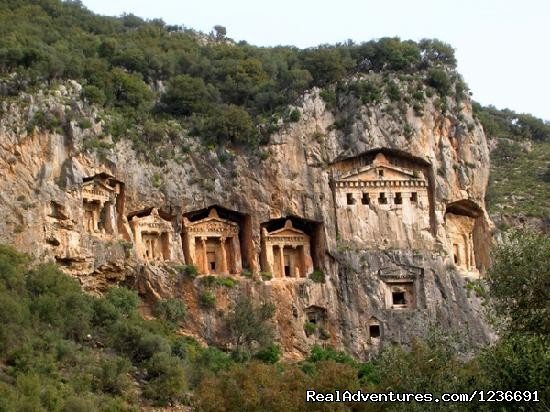 Rock carved tombs at Caunos,Front View | Blue Cruise in Turkey | Image #18/18 | 