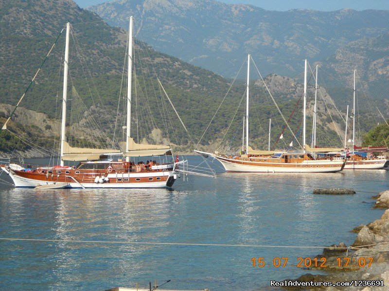 Gulet on island.. | Blue Cruise in Turkey | Image #12/18 | 