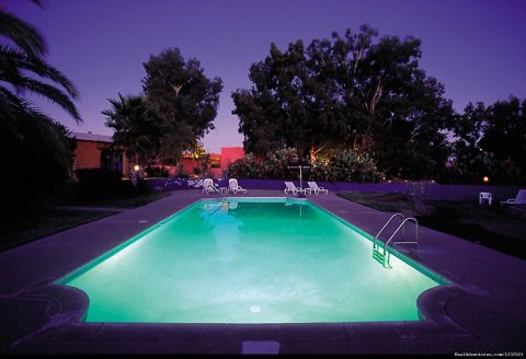 Pool at night | Image #8/12 | Romantic Getaway at Historic Arizona Guest Ranch