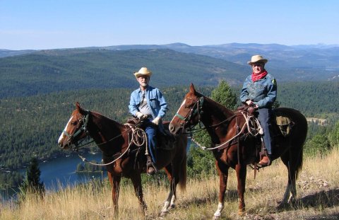 Riders from 6 - 80 enjoy our mountian horses